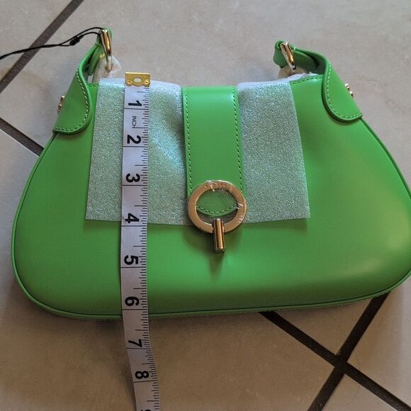 NWT Sandro Sweet Janet Chain Bag Vert Pomme Apple Green - Picture 8 of 13
